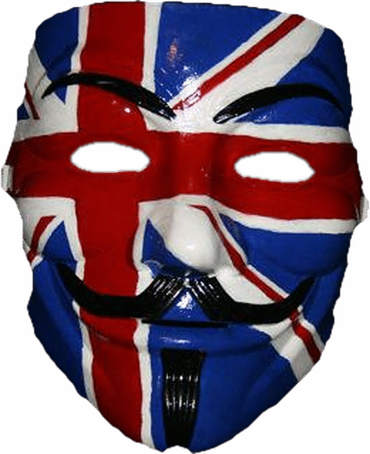 Union Jack Guy Fawkes mask
